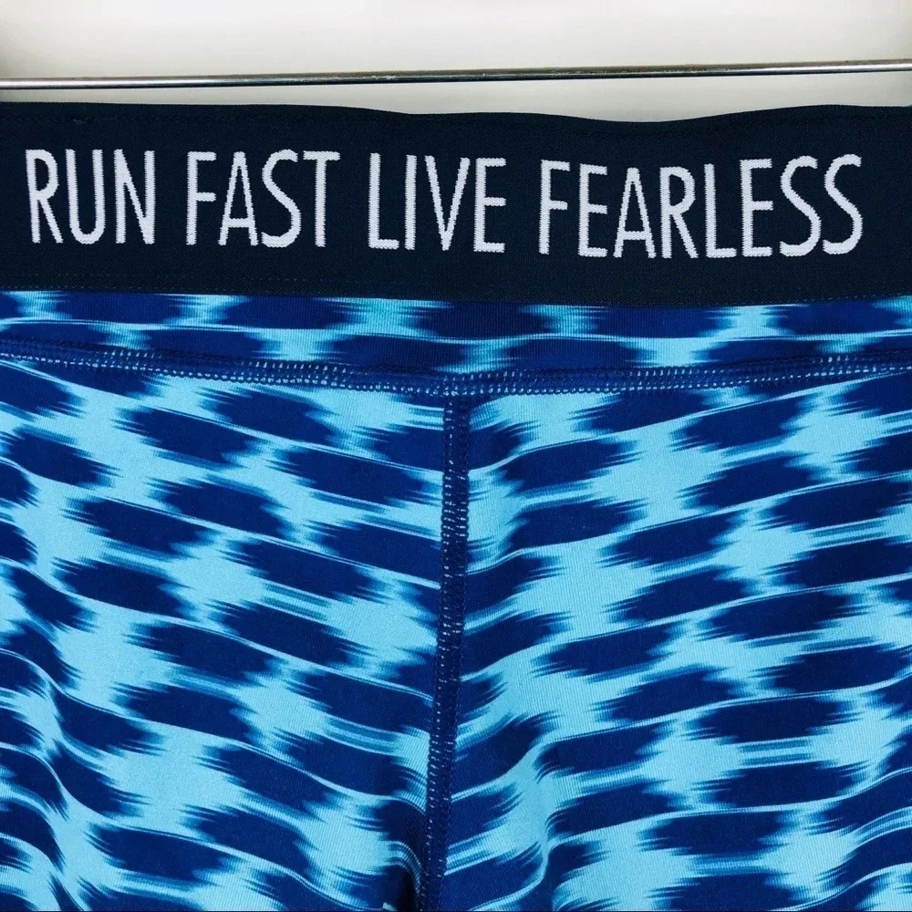 Nike Relay Printed Capri Running Pants Fold Over‎ M